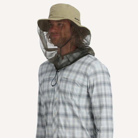 Шляпа Simms BugStopper Net Sombrero (; one size; Stone)